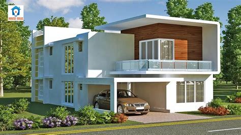 Modern Duplex Home 3d Views Duplex Houses Front Elevation Designs
