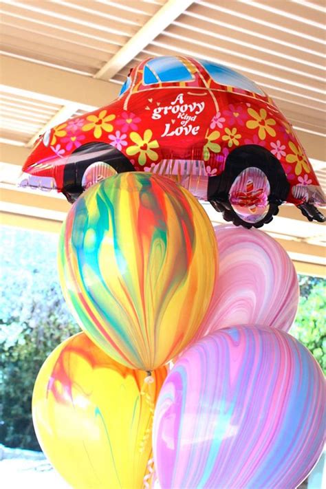 Featuring rockin' designs such as vinyl records, musical notes, and hot rods, these party supplies will make your 50s party guests feel like they've stepped back into the 50s. Kara's Party Ideas Balloons from a 60's VW Love Bug Themed ...