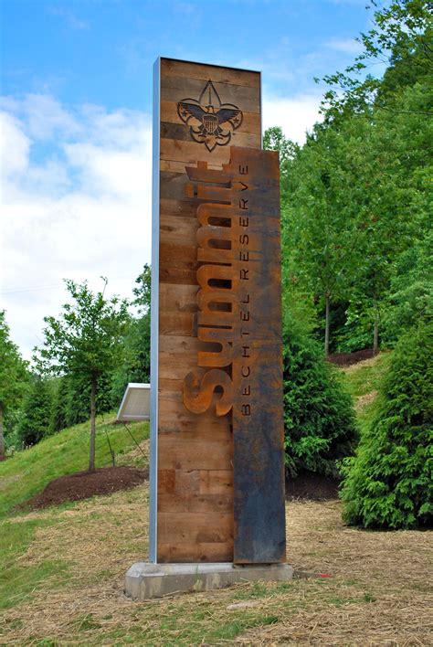Monument Signage At Summit Bechtel Reserve Design By Rsm Engineering