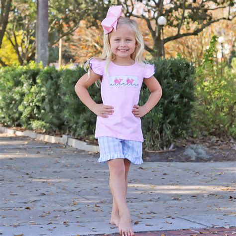Pink Whale Smocked Short Set Smocked Auctions