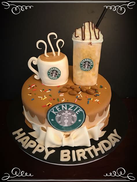 Starbucks Birthday Cake Birthday Cake With Photo Birthday Cakes For