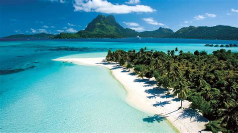 Beautiful Tahiti Hd Sea Wallpapers Sand Sun Sky