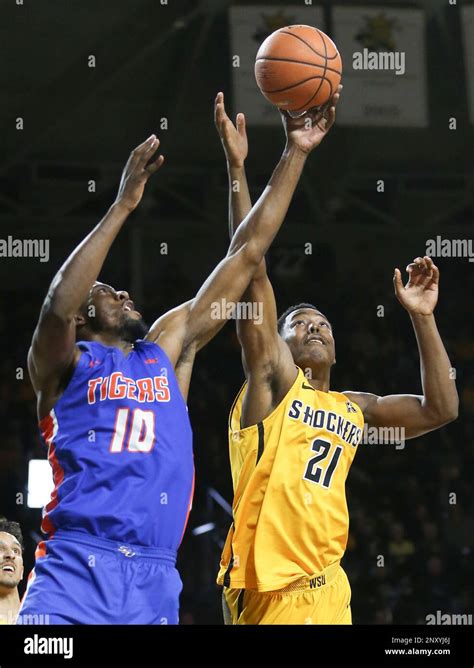 Wichita State Forward Darral Willis Jr 21 Fights For A Reound Against Savannah State Center