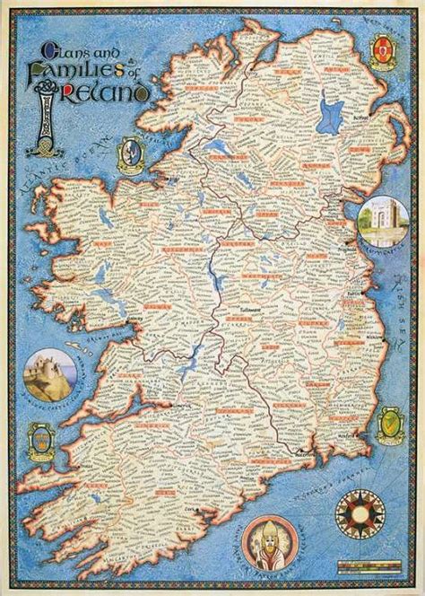 Medieval Ireland Ireland Medieval Map Genealogy Genealogy