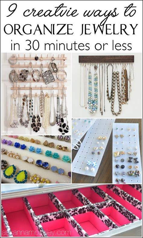 How To Organize Jewelry In 30 Minutes Or Less Jewelry Storage Diy