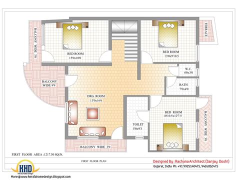 Indian Home Design With House Plan 2435 Sqft Home