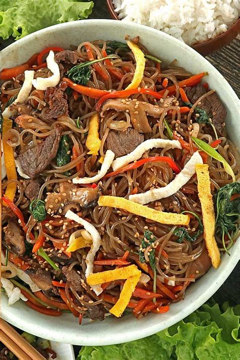 Cup kimchi (increase more if you like it spicy); Japchae made Easy | Recipe | Recipes, Easy asian recipes ...