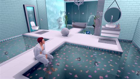 I Built A Water Bathroom Sims4