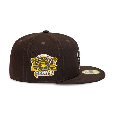 Official New Era San Diego Padres Mlb Brown 59fifty Fitted Cap B8116