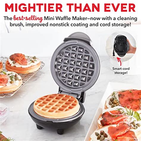 Dash Deluxe Mini Maker For Individual Waffles Hash Browns Keto