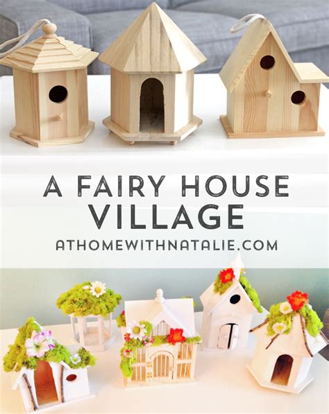 Diy Fairy House Village Tutorial At Home With Natalie Fairy Garden