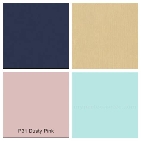 Color Scheme Navy Pink Champagne And Aqua1st Choice Colors For