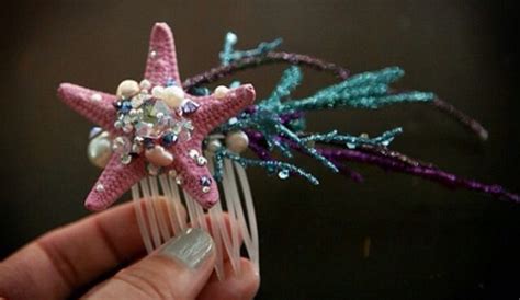 Recreate This Hair Pin Mermaid Crafts Mermaid Halloween Mermaid