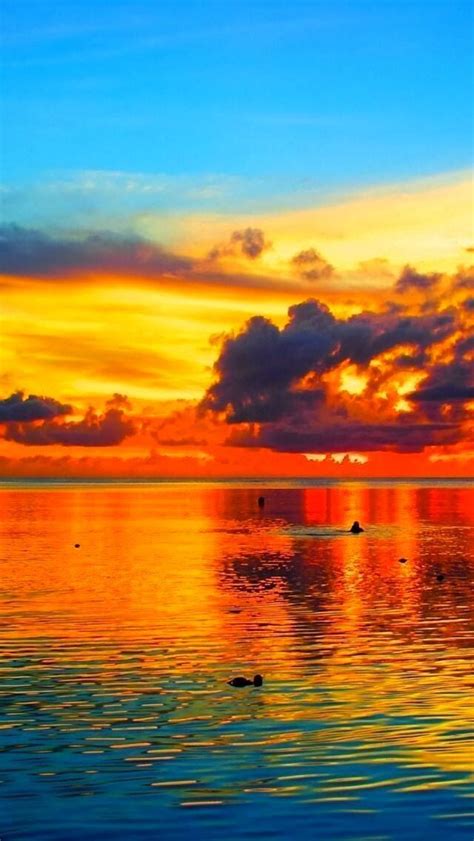 Sunset Pacific Ocean Beautiful Sunrise Sunset Photography