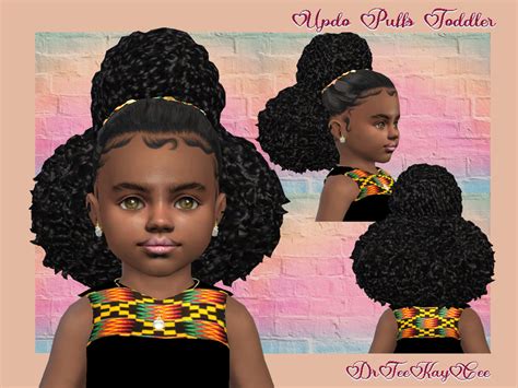 Updo Puffs ~ Toddler The Sims 4 Catalog