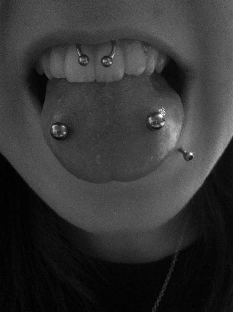 I Got Venom Piercings Double Tongue Piercings Yesterday Ft Smiley And Lip Piercing Lip