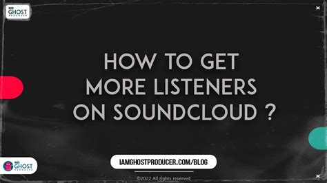 How To Get More Listeners On Soundcloud Youtube
