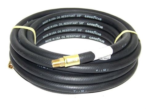Lot Of 4 38 X 50 Ft Usa Made Black Gycon Rubber Air Hose 14