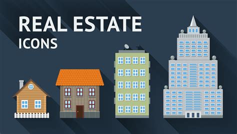 Real Estate Icons Set 429728 Vector Art At Vecteezy