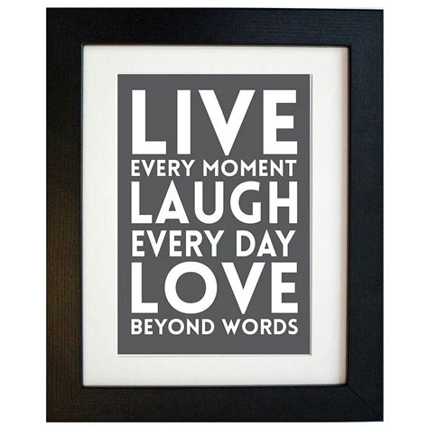 Live Laugh Love Quote Print By Hope And Love Notonthehighstreet