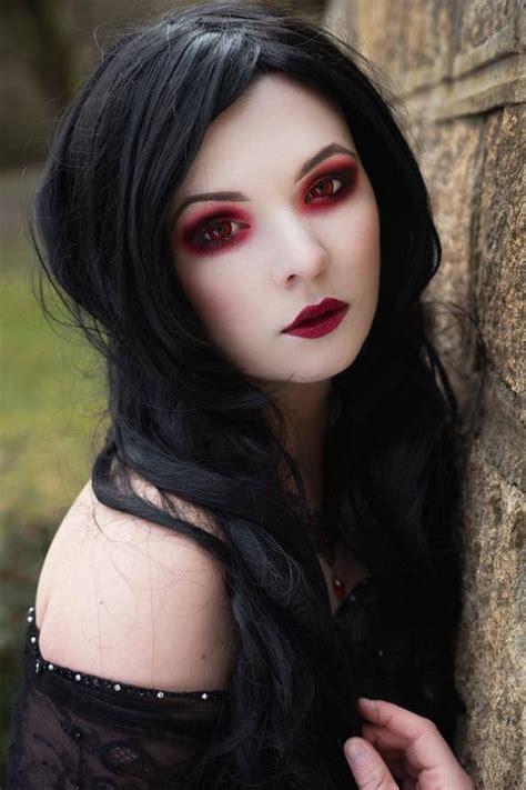 Absolutely Love This Makeup And The Red Contacts Total Vamp