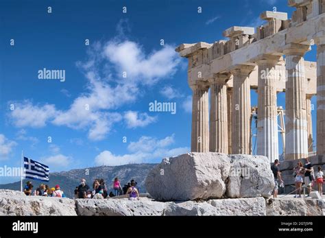 The Parthenon At The Acropolis In Athens Greece Stock Photo Alamy