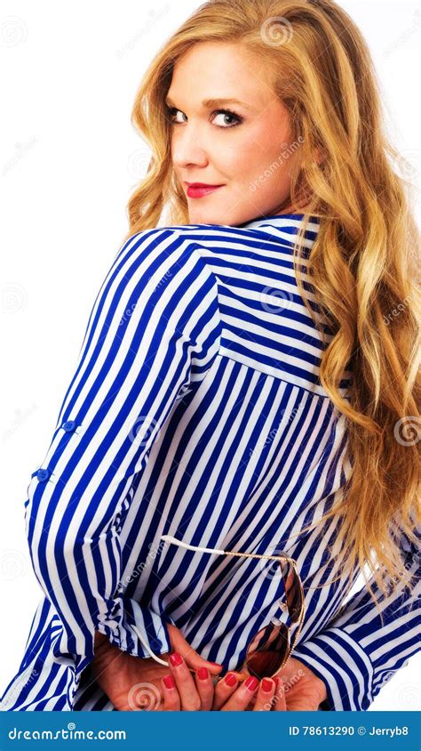Summer Fashion Model Portrait Stock Photo Image Of White Female