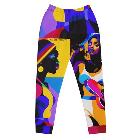 jazz in harlem by sigi nommo artwork sigi nommo women s joggers sigi nommo