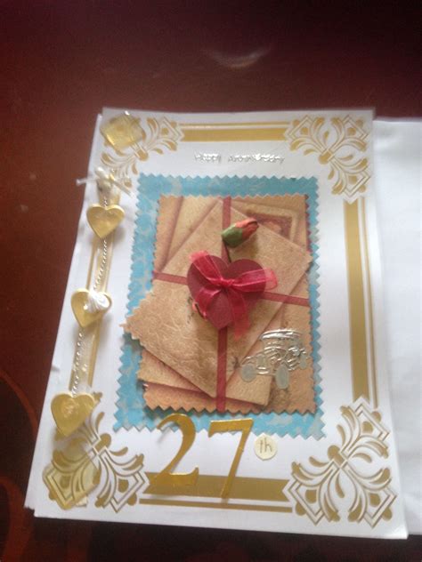 The one recipient i've always had trouble brainstorming handmade gifts for is a whole half of the human population: A handmade anniversary card l made for my husband ...