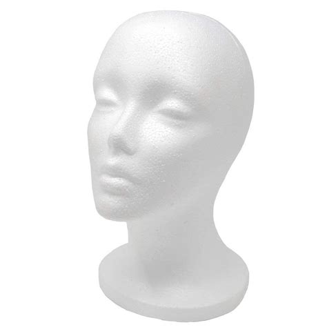 Female Styrofoam Foam Mannequin Wig Head Model 11