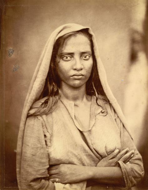 portrait of a woman standing with folded arms eastern bengal c1860 vintage portraits