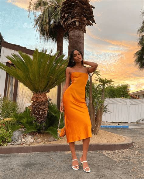 15 Orange Dresses To Liven Up Your Wardrobe Now Orange Dress Outfits Orange Dress Orange Outfit