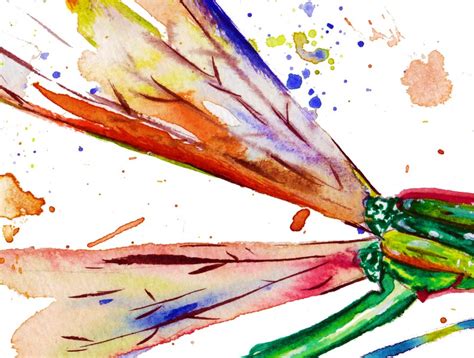 Rainbow Dragonfly Printable Insect Art Whimsical Dragonfly Etsy