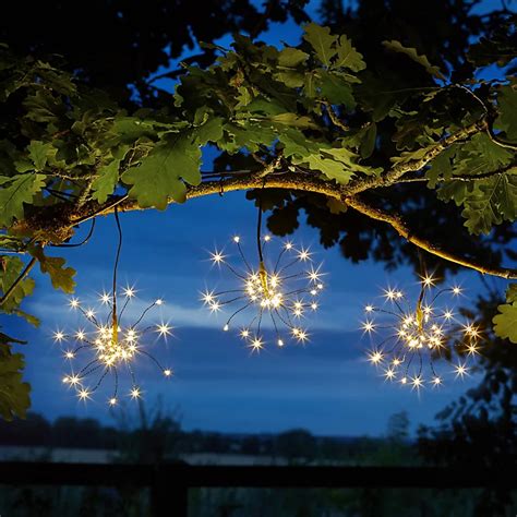 Solar Starburst Solar Powered Warm White And Multicolour 96 Led Outdoor