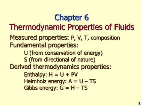 Ppt Chapter 6 Thermodynamic Properties Of Fluids Powerpoint Presentation Id5710873