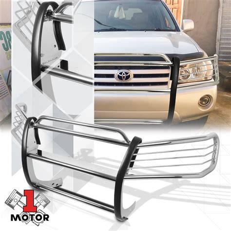Chrome Stainless Steel Grillebrushheadlight Guard For 01 07 Toyota