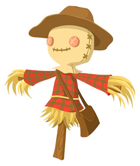 Cute Cartoon Scarecrow Transparent Png Stickpng