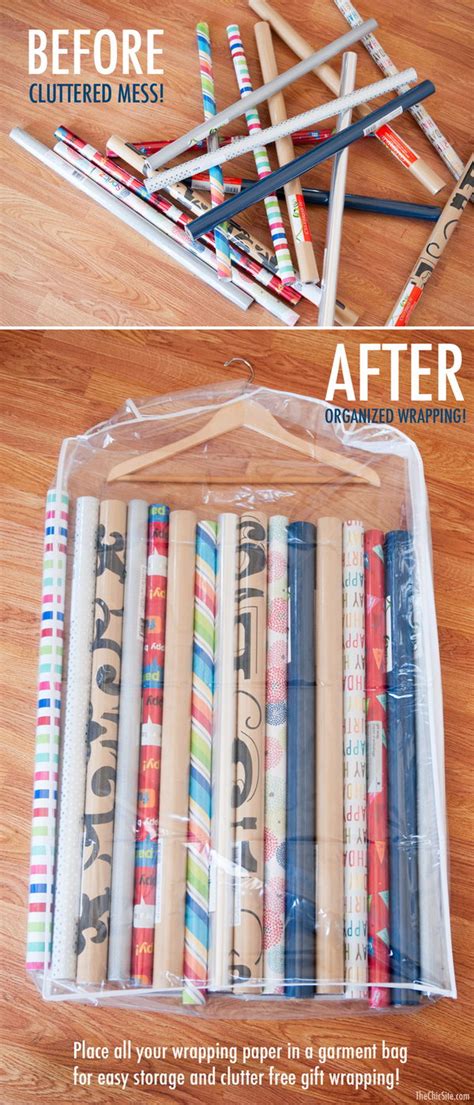 Check spelling or type a new query. Creative Wrapping Paper Storage Ideas - Hative