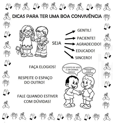 Regras De Convivências Cantinho Das Atividades