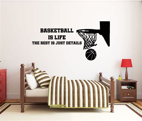 Basketball Wall Decal Basketball Wall Decor Custom Name Basketball