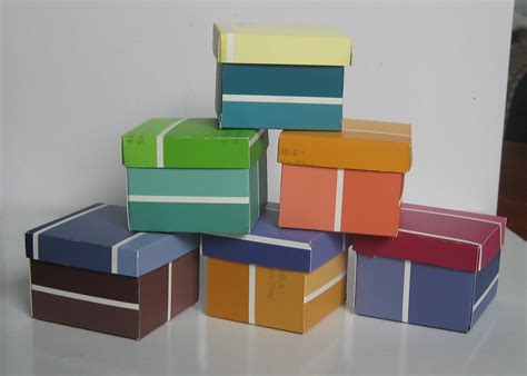 Crafts After College Paint Swatch Boxes Caution