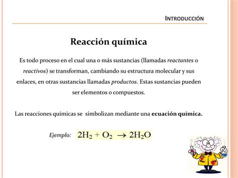 Ppt Reacción Química Y Tipos De Reacciones Químicas Powerpoint