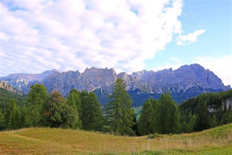 Summer Dolomites Mountains Landscape Italian Alps Stock Photo Image