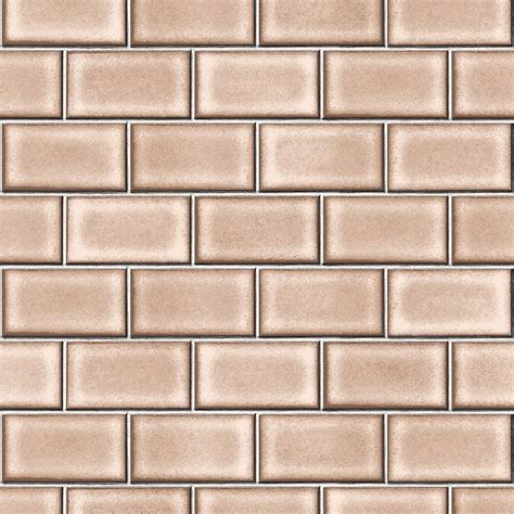Berkeley Brick Tile Wallpaper In Brown By Bd Wall Burke Decor