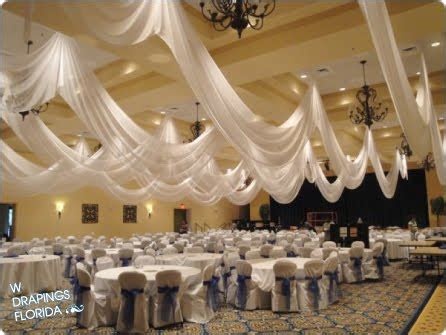 Add a wow factor to your wedding with billowing fabric. W Drapings Florida: Ceiling Drapings and Wedding Chiffon ...