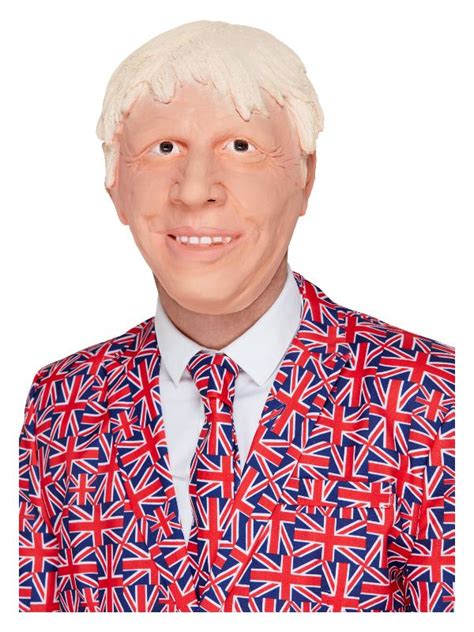 Adult Posh Politician Latex Fancy Dress Brexit Mask