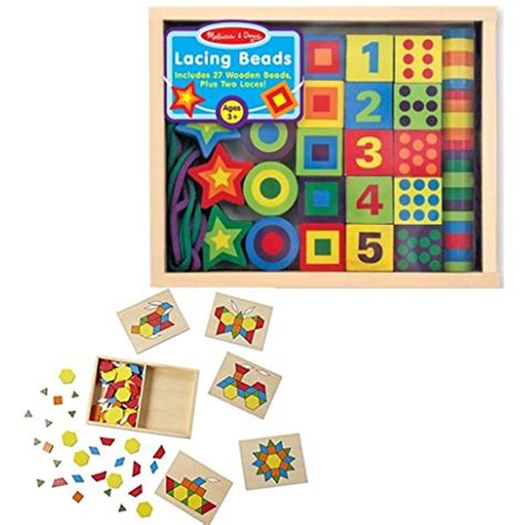 Melissa And Doug Bundle Includes 2 Items Pattern Blocks And Boards