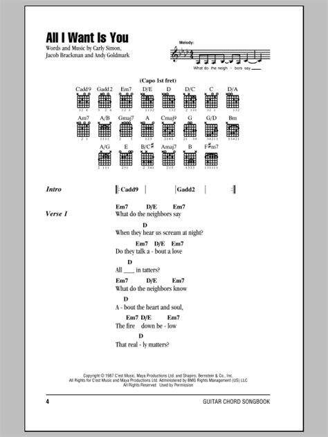Eb bb/d cause' if i could see your face once more. All I Want Is You | Sheet Music Direct