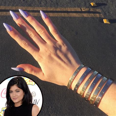 Kylie Jenner Flaunts 40000 Worth Of Cartier Love Bracelets—on One