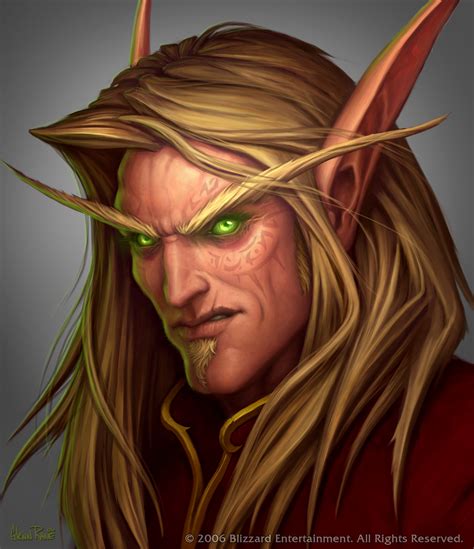 The Blood Elf Art On The Burning Crusade Box Has A Tattoo Around His